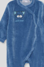 Pijama pelele street Monkey azul terciopelo – Ref. 362008 - Imagen 3