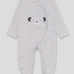 Pijama Street Monkey de rayas gris y blanco – Ref. 362018