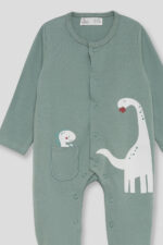 Pijama Street Monkey verde con dinosaurios – Ref. 362027 - Imagen 3