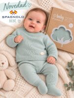 Conjunto de punto bebé Spagnolo 100 % algodón Ref. 529S