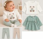 Pack 2 conjuntos bebé niña Mayoral osito y flores – Ref. 2758 - Imagen 2