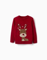 Jersey Navidad niño Zippy rojo con reno – Ref. 0202_26085 - Imagen 3