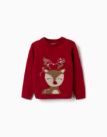 Jersey Navidad niña Zippy rojo con reno – Ref. 0202_26065 - Imagen 3