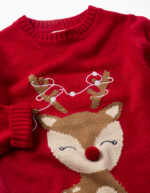 Jersey Navidad niña Zippy rojo con reno – Ref. 0202_26065 - Imagen 5