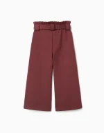 Pantalón niña Zippy de pierna ancha en punto Roma - Imagen 2
