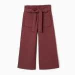 Pantalón niña Zippy de pierna ancha en punto Roma