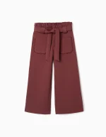 Pantalón niña Zippy de pierna ancha en punto Roma