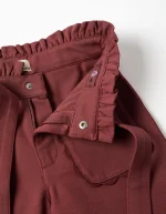 Pantalón niña Zippy de pierna ancha en punto Roma - Imagen 3